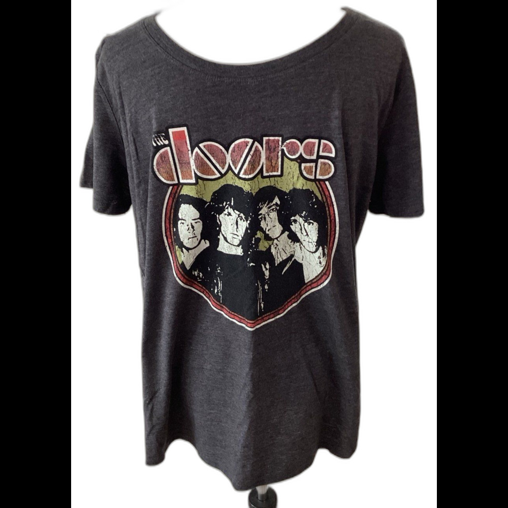 The Doors T-Shirt Unisex Size 2 Color Grey Graphic Tee